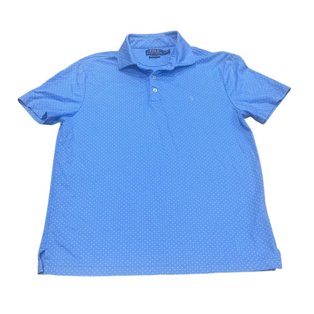 Polo Ralph Lauren Custom Slim Fit Soft Touch Mens Polo Classic Shirt Sz M Blue